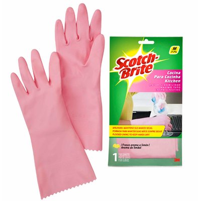 Guantes Scotch-Brite® Afelpado para Cocina - Mediano
