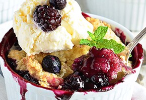 Black and Blue Berry Cobbler